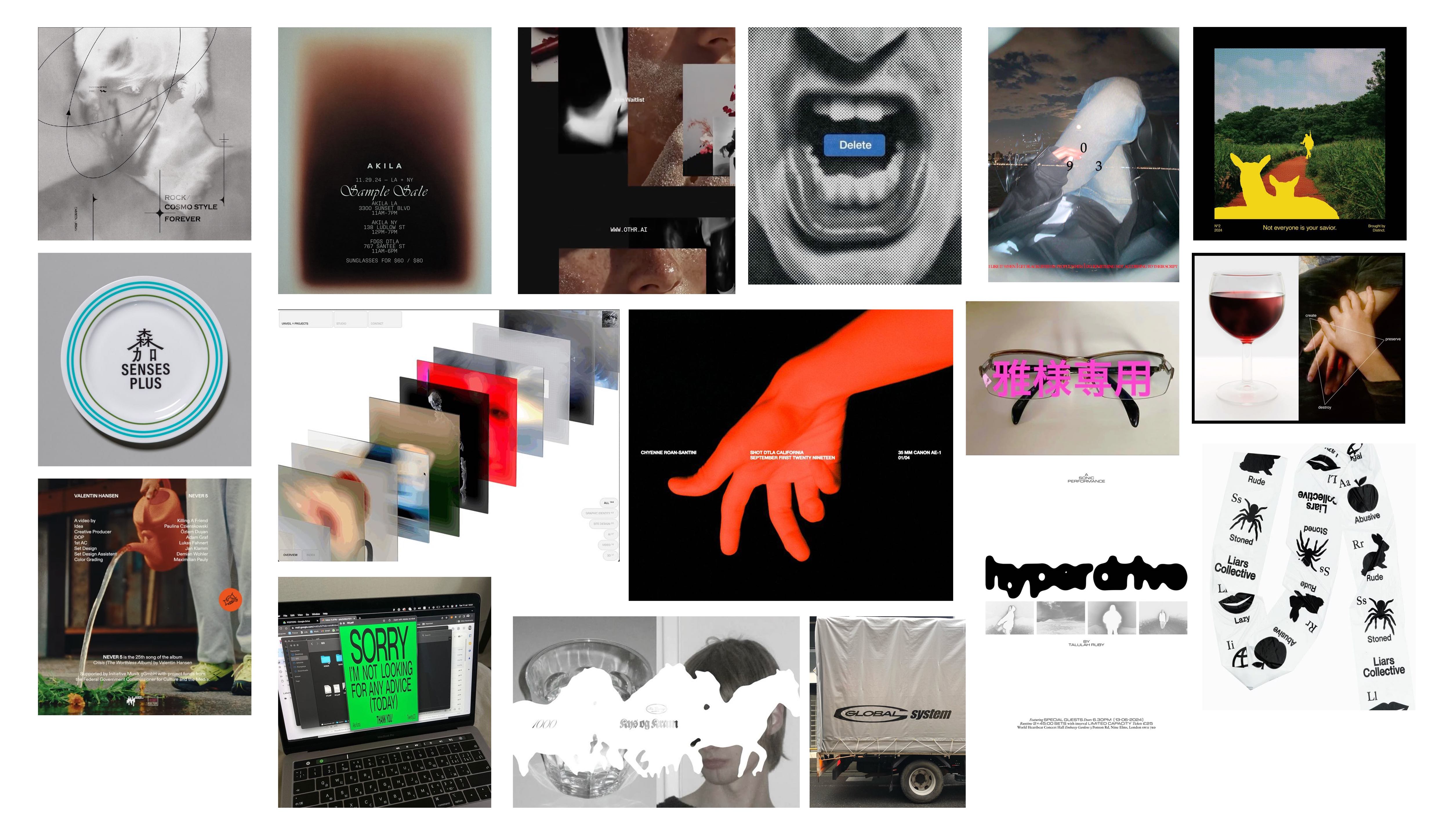 Art collection mood board